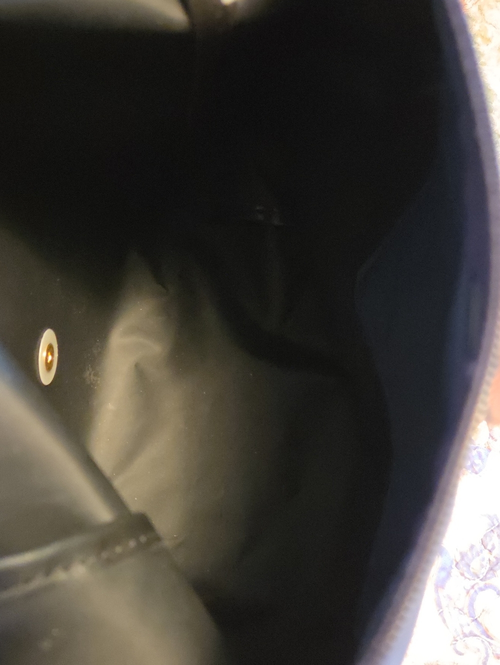 Longchamp Le Pliage Navy and Brown Leather Trim Small Backpack - Picture 7 of 9
